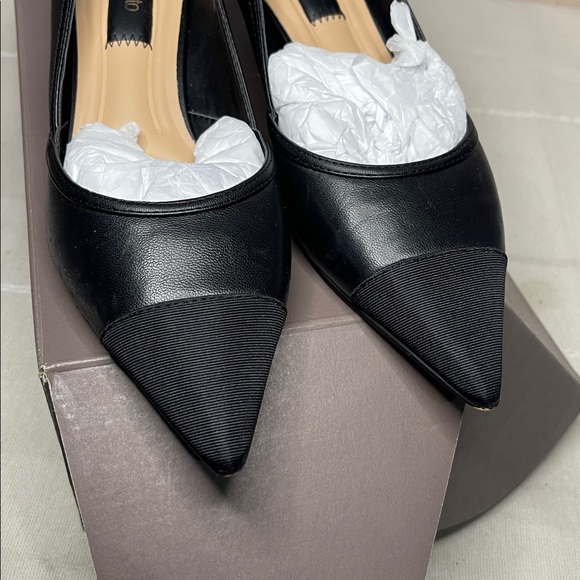 Franco Sarto L-Darcy Black Pointed Toe Heels - Picture 11 of 11